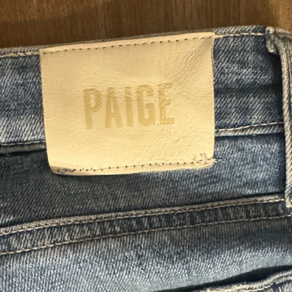 PAIGE Classic Blue Straight Leg Jeans - Picture 4 of 4